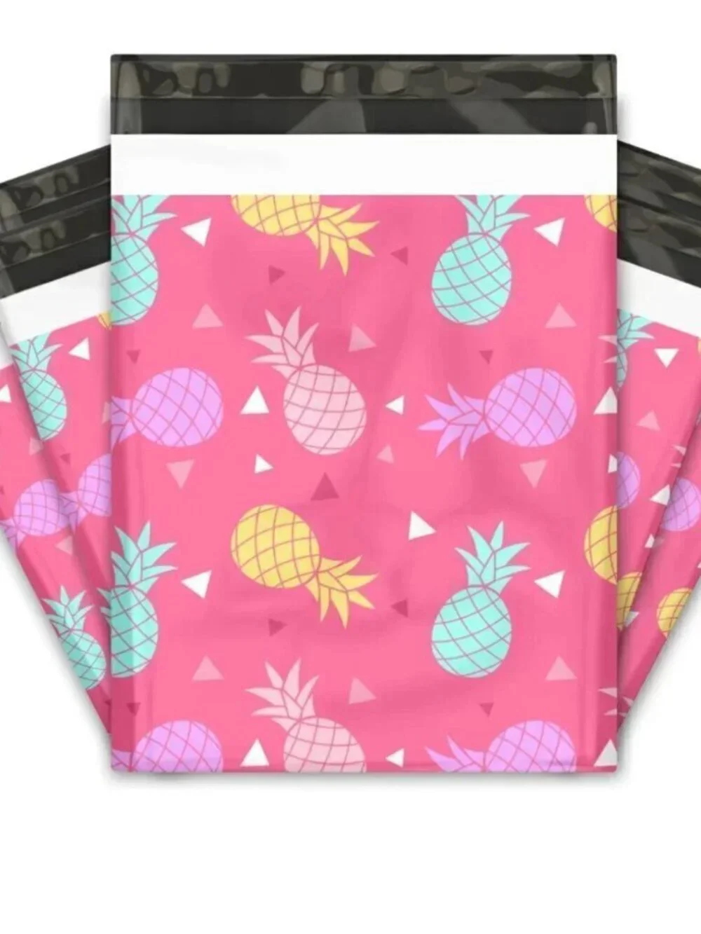 30 Cute 10x13 Poly Mailers Donut & Pineapple Print Shipping Bags 15 Each Style